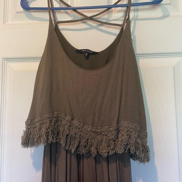 Dark Green Boho Dress - Picture 5 of 5
